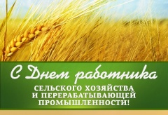 Поздравление главы Котласского муниципального района с днем работника сельского хозяйства и перерабатывающей промышленности