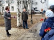 У мемориала чернобыльцам в сквере возле администрации Котласского района почтили память ликвидаторов и жертв аварии на Чернобыльской АЭС